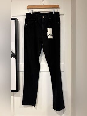 ZARA Black Jeans with White Price Tag